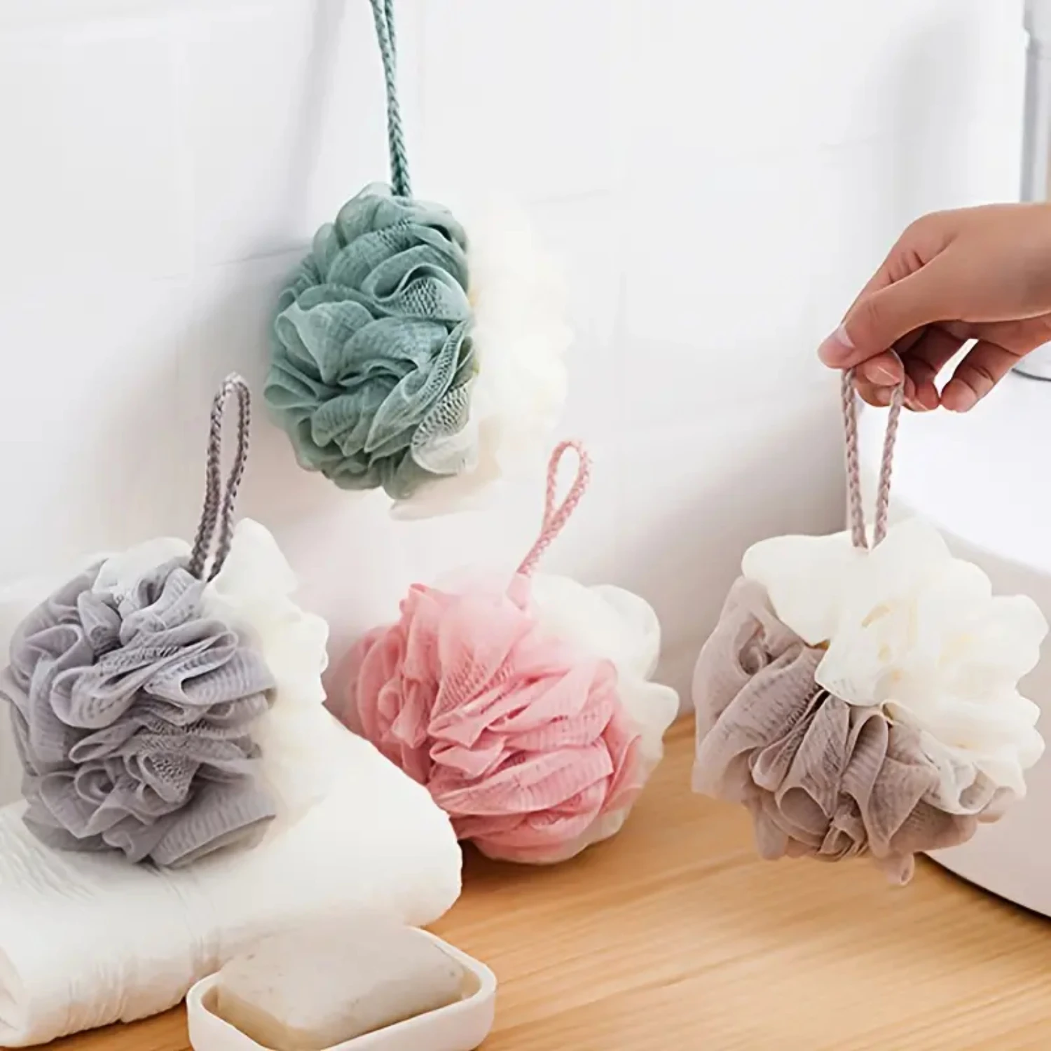 Large Size Bath Flower Bubble Bath Ball Set - Girly Bubble Bath Towel and Back Scrub Kit
Large Size Bath Flower Bubble Bath Ball Set - Girly Bubble Bath Towel and Back Scrub Kit