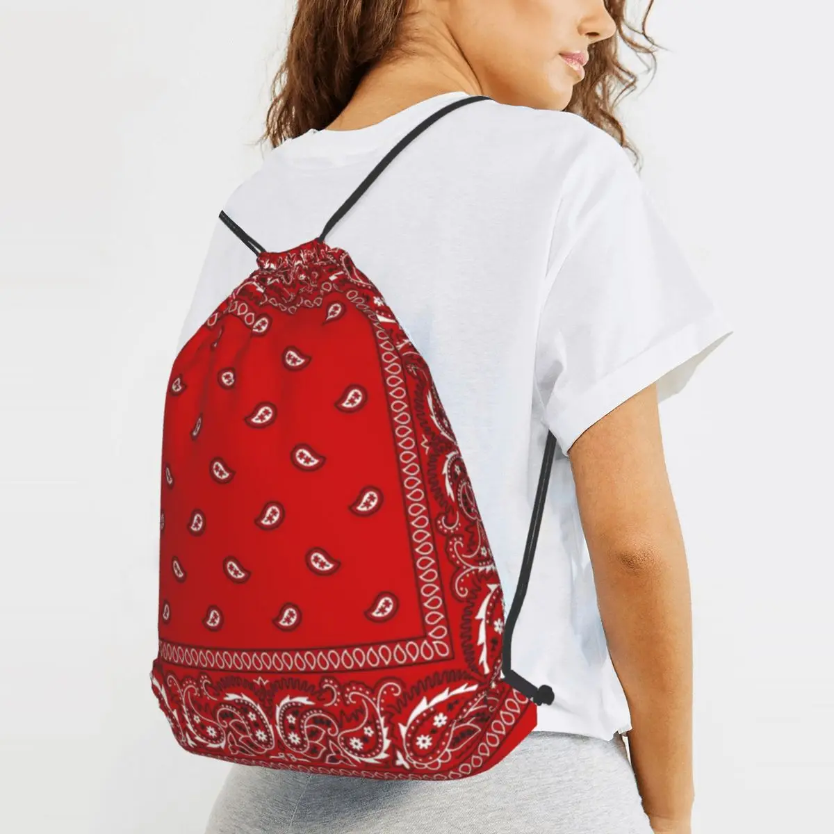 Bandana - Red Backpacks Portable Drawstring Bundle Pocket Shoes Bag Book Bags for Man Woman School
Bandana - Red Backpacks Portable Drawstring Bundle Pocket Shoes Bag Book Bags for Man Woman School
