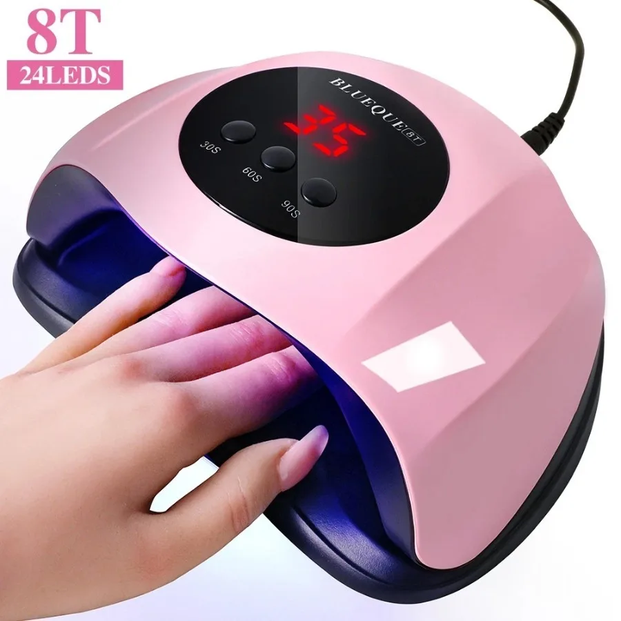 Nail Dryer — Equipped with 3 Timer Settings and Auto-Sensor Function; Gel Nail Polish Curing Lamp with Smart LCD Display
Nail Dryer — Equipped with 3 Timer Settings and Auto-Sensor Function; Gel Nail Polish Curing Lamp with Smart LCD Display