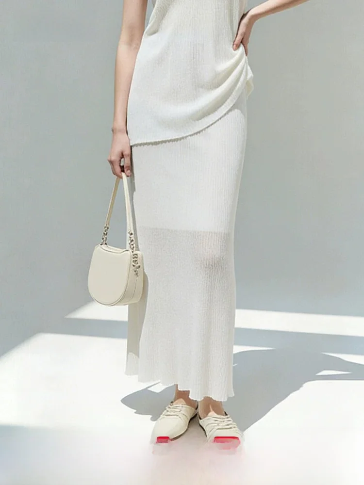 Romantic Elegant Spring New Style Half Body Skirt for Women Elastic Waist Silk Blend Knitted H-Shape Casual Commute Skirt
Romantic Elegant Spring New Style Half Body Skirt for Women Elastic Waist Silk Blend Knitted H-Shape Casual Commute Skirt