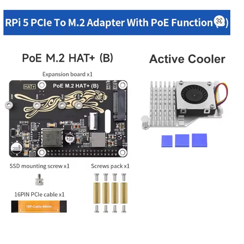 【Home-Tools!】Raspberry Pi 5 Pcie To M. 2 Add-On Board With Poe HAT(B) Supports Nvme Protocol M. 2 Solid State Drive Read/Write S
【Home-Tools!】Raspberry Pi 5 Pcie To M. 2 Add-On Board With Poe HAT(B) Supports Nvme Protocol M. 2 Solid State Drive Read/Write S