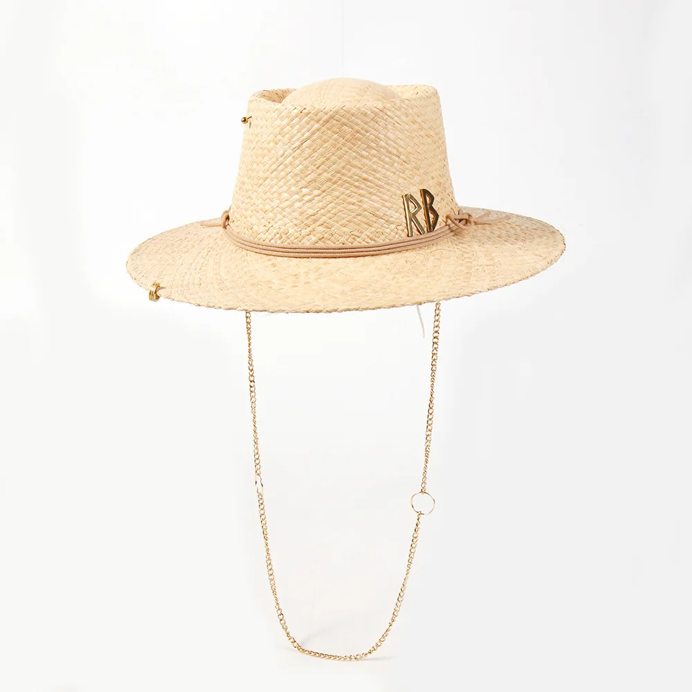 Luxury Women's Elegant Chain Straw Summer Hat UV Protection Adjustable Boho Beach Wedding Travel Fashion
Luxury Women's Elegant Chain Straw Summer Hat UV Protection Adjustable Boho Beach Wedding Travel Fashion