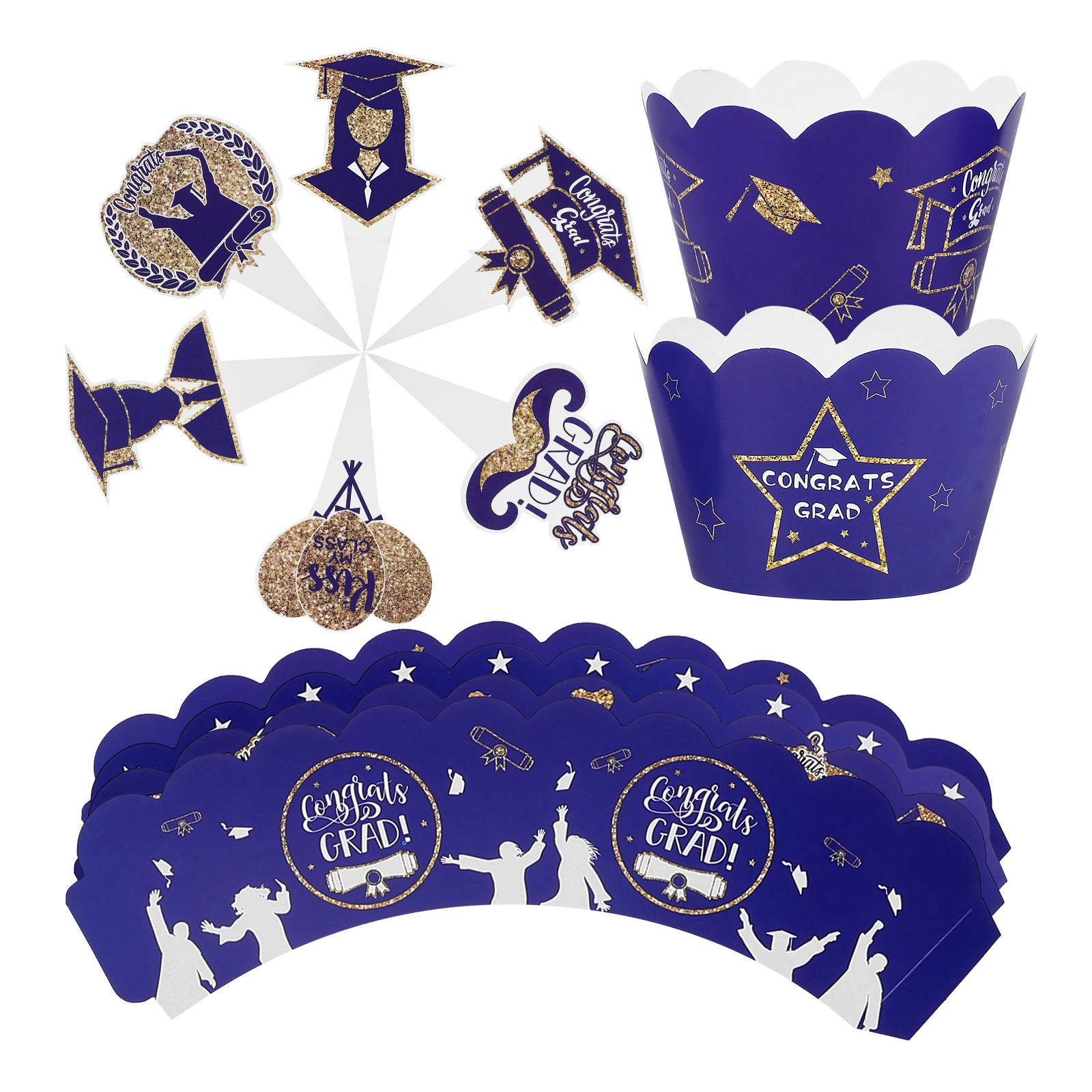 1 set Cake Graduation Party Cupcake Toppers Toppers Blue Graduation Wrapper Picks Cupcake Holders Dessert Ornaments Party Themes
1 set Cake Graduation Party Cupcake Toppers Toppers Blue Graduation Wrapper Picks Cupcake Holders Dessert Ornaments Party Themes