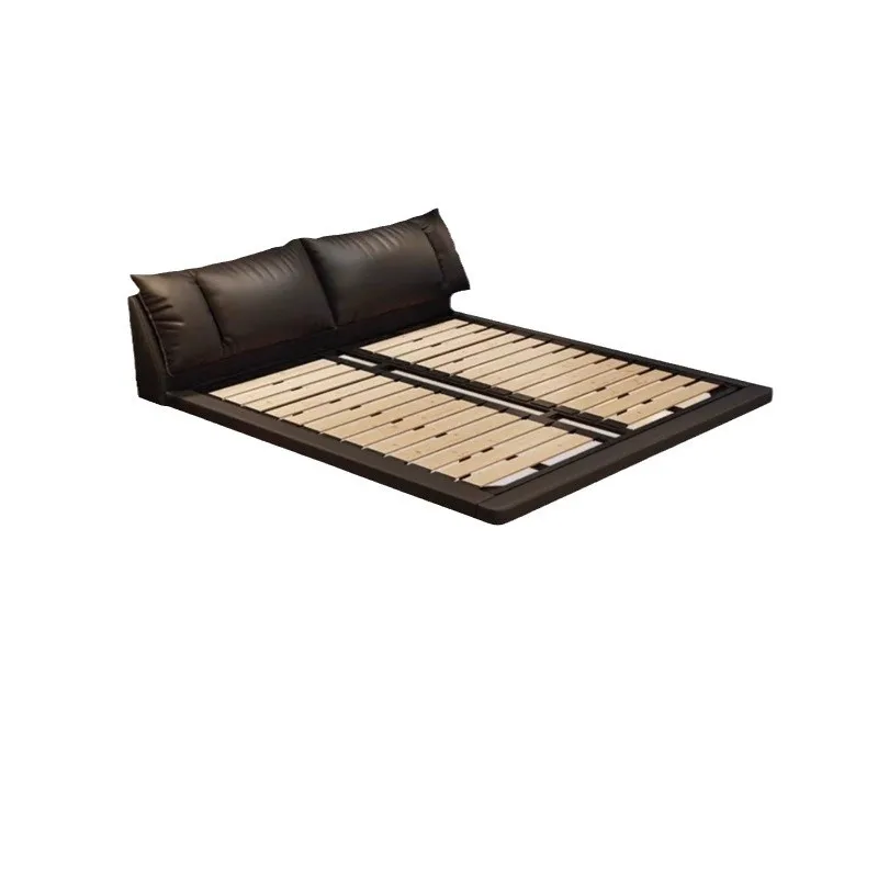 Italian minimalist leather bed, master bedroom double bed, first layer of cowhide suspension
Italian minimalist leather bed, master bedroom double bed, first layer of cowhide suspension