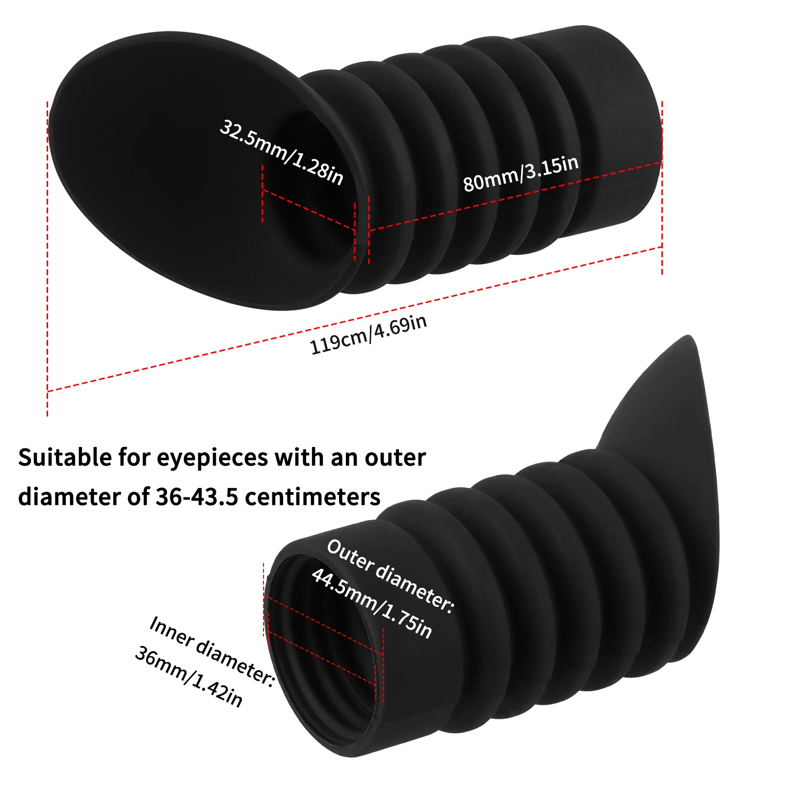 FOCUHUNTER Rubber Eyeshade Tactical Scope Oculars Cover Optics Sight Protector 36~43.5mm Eyepiece Hunting Accessories
FOCUHUNTER Rubber Eyeshade Tactical Scope Oculars Cover Optics Sight Protector 36~43.5mm Eyepiece Hunting Accessories