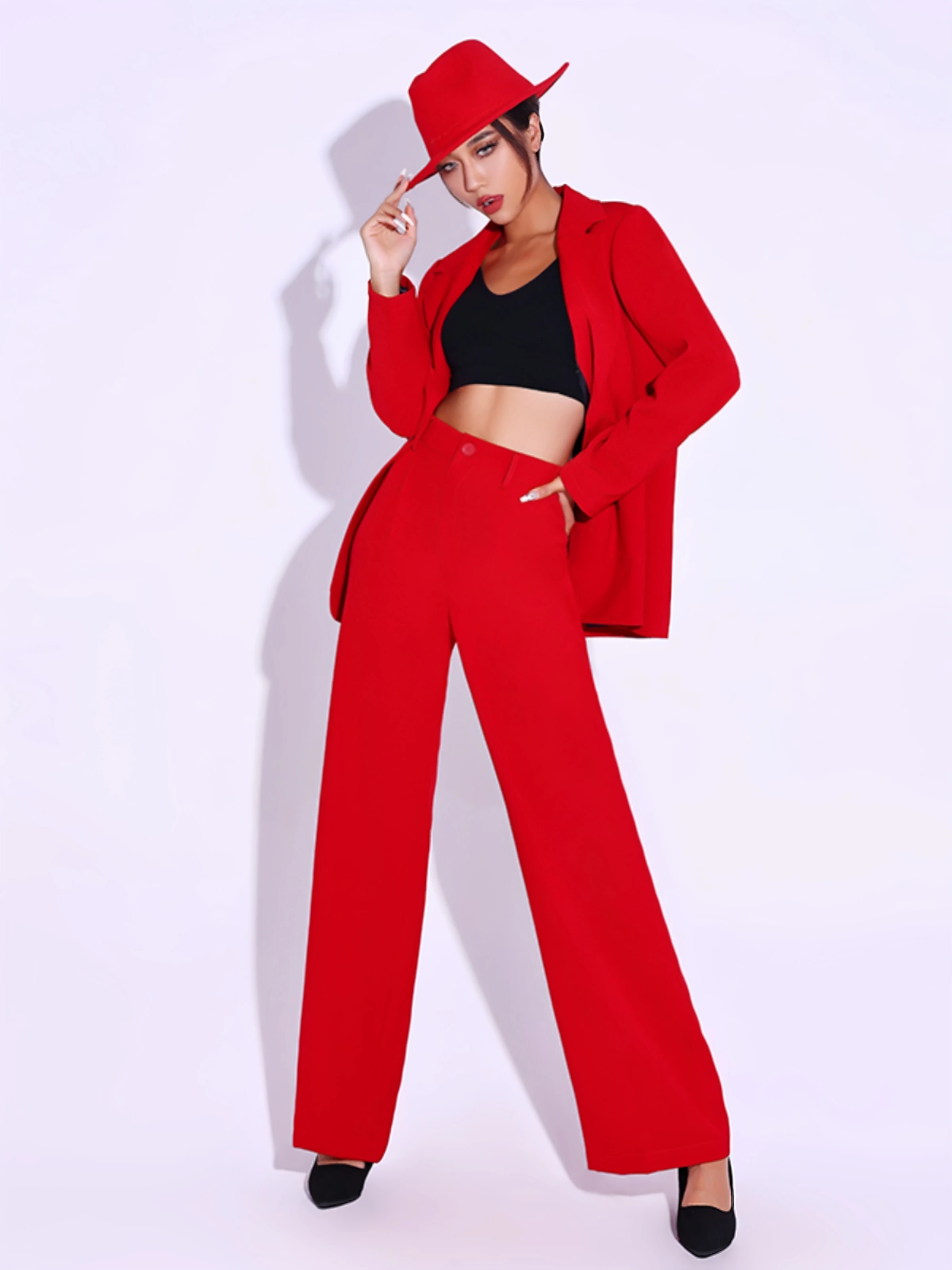 Sexy Jazz Dance Performance Outfit Korean Style Female Leader Singer Costume Roman Fabric Women's Suit Set Stage Performance
Sexy Jazz Dance Performance Outfit Korean Style Female Leader Singer Costume Roman Fabric Women's Suit Set Stage Performance
