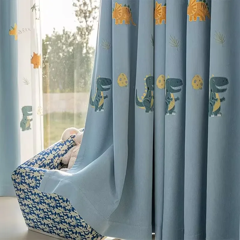 1PC Modern Cartoon Green Dinosaur Embroidery Blackout Curtain for Kids Boys Bedroom Window Drape Home Decoration Blinds #E
1PC Modern Cartoon Green Dinosaur Embroidery Blackout Curtain for Kids Boys Bedroom Window Drape Home Decoration Blinds #E