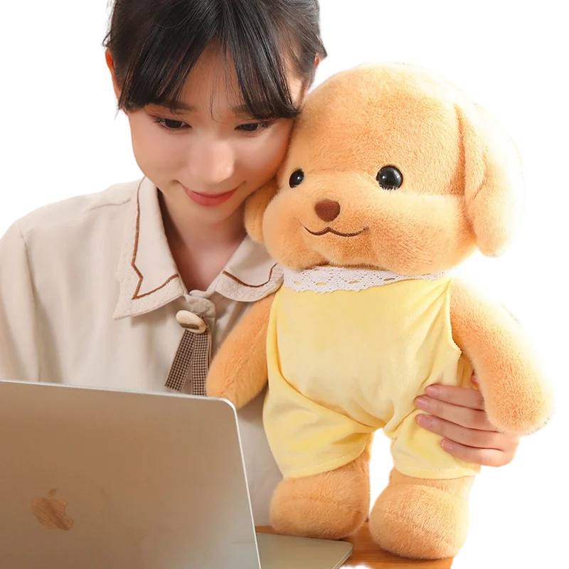 25~40cm Yellow Dressed Standing Poodle Cartoon Animal Doll Stuffed Puppy Dog Butter Color Plushie Appeasing Sleeping Gift
25~40cm Yellow Dressed Standing Poodle Cartoon Animal Doll Stuffed Puppy Dog Butter Color Plushie Appeasing Sleeping Gift