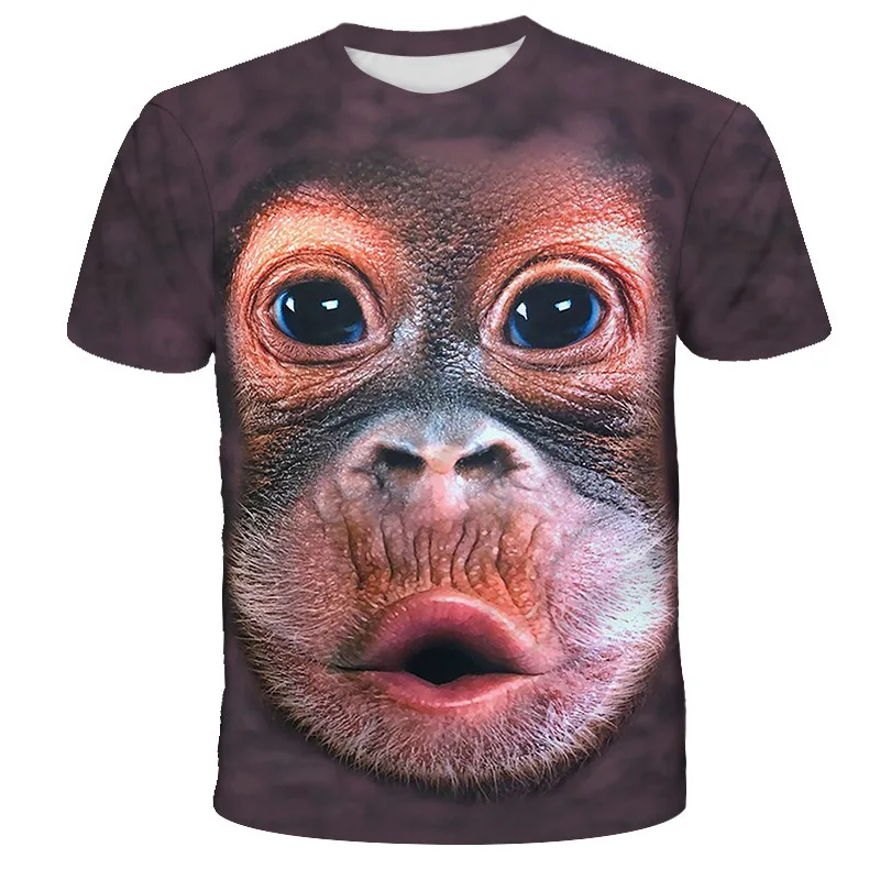 Summer Men's Printed 3D Gorilla Short Sleeved T-shirt, Fashionable and Casual T Shirt for Men
Summer Men's Printed 3D Gorilla Short Sleeved T-shirt, Fashionable and Casual T Shirt for Men
