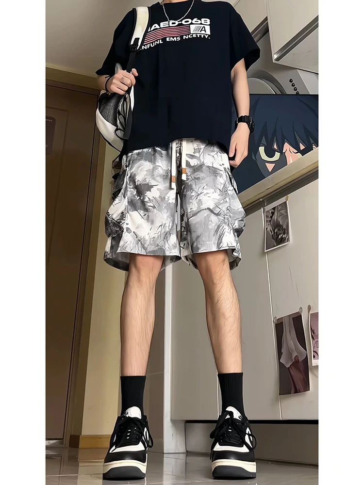 American Sle Workwear orts Men's Summer Multi-ket Running Sports Pants Loose Baskeall Quarter Pants Dyed in the Weave
American Sle Workwear orts Men's Summer Multi-ket Running Sports Pants Loose Baskeall Quarter Pants Dyed in the Weave