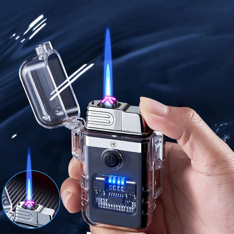 New Gas Electric Dual Use Transparent Waterproof Lighter Inflatable Charging Cigarette Lighter Outdoor Tool Smoking Gift
New Gas Electric Dual Use Transparent Waterproof Lighter Inflatable Charging Cigarette Lighter Outdoor Tool Smoking Gift