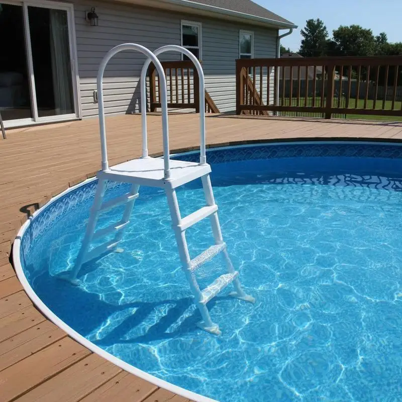 Pool Entry Stair 4-Step Double Handrails For Inground Above-ground Pools Deck Surfaces Indoor Outdoor 48-54 Inch Height 300 lb Capacity Thickened Heavy Duty Construction
Pool Entry Stair 4-Step Double Handrails For Inground Above-ground Pools Deck Surfaces Indoor Outdoor 48-54 Inch Height 300 lb Capacity Thickened Heavy Duty Construction