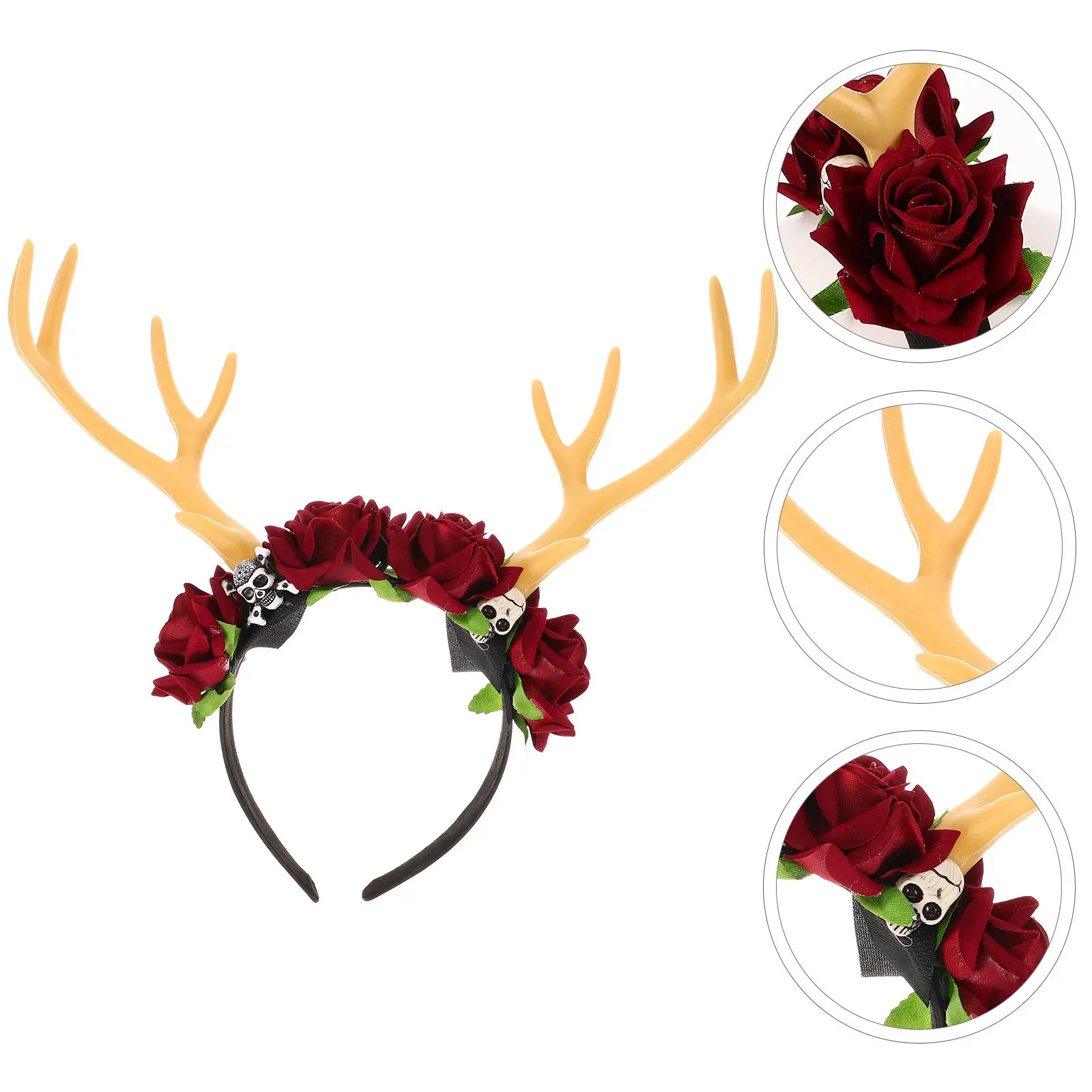Deer Antlers Headpiece Lightweight Comfortable Hair Band for Holiday Parties Masquerade Events Festival Costume Decoration Gift
Deer Antlers Headpiece Lightweight Comfortable Hair Band for Holiday Parties Masquerade Events Festival Costume Decoration Gift