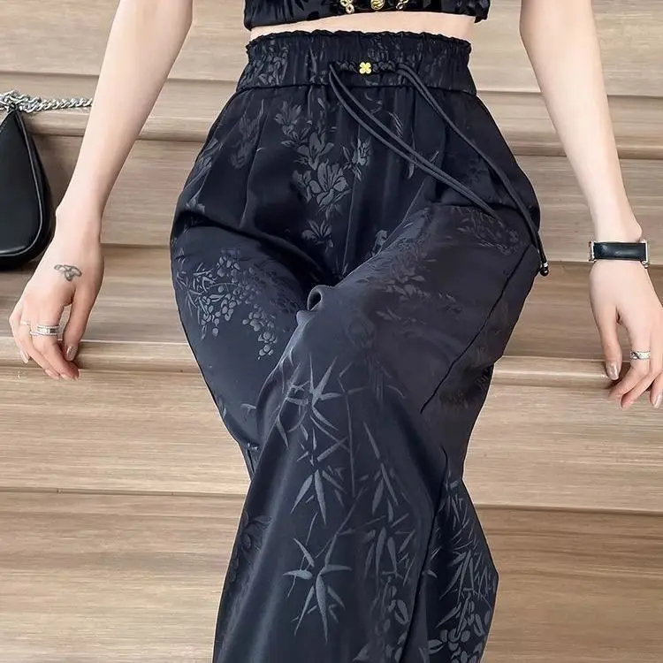 Chinese Style Classical Jacquard Pants Retro Versatile Disc Buckle Tassle Design Trousers Graceful Leisure Chinese Pants
Chinese Style Classical Jacquard Pants Retro Versatile Disc Buckle Tassle Design Trousers Graceful Leisure Chinese Pants