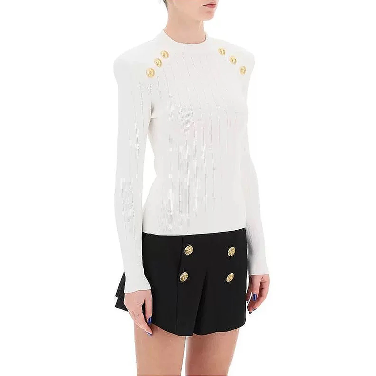 Spring And Autumn New High Quality Fashion Classic Versatile Wool Blended Knitted Bottom Black Round Neck Women's Sweater
Spring And Autumn New High Quality Fashion Classic Versatile Wool Blended Knitted Bottom Black Round Neck Women's Sweater