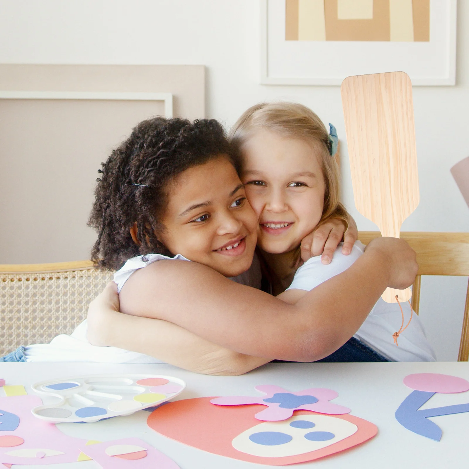 Unfinished Wooden Paddle Cutouts for DIY Crafts Natural Wood Material Safe Comfortable Family Hand-Painted Graffiti Craft Set
Unfinished Wooden Paddle Cutouts for DIY Crafts Natural Wood Material Safe Comfortable Family Hand-Painted Graffiti Craft Set