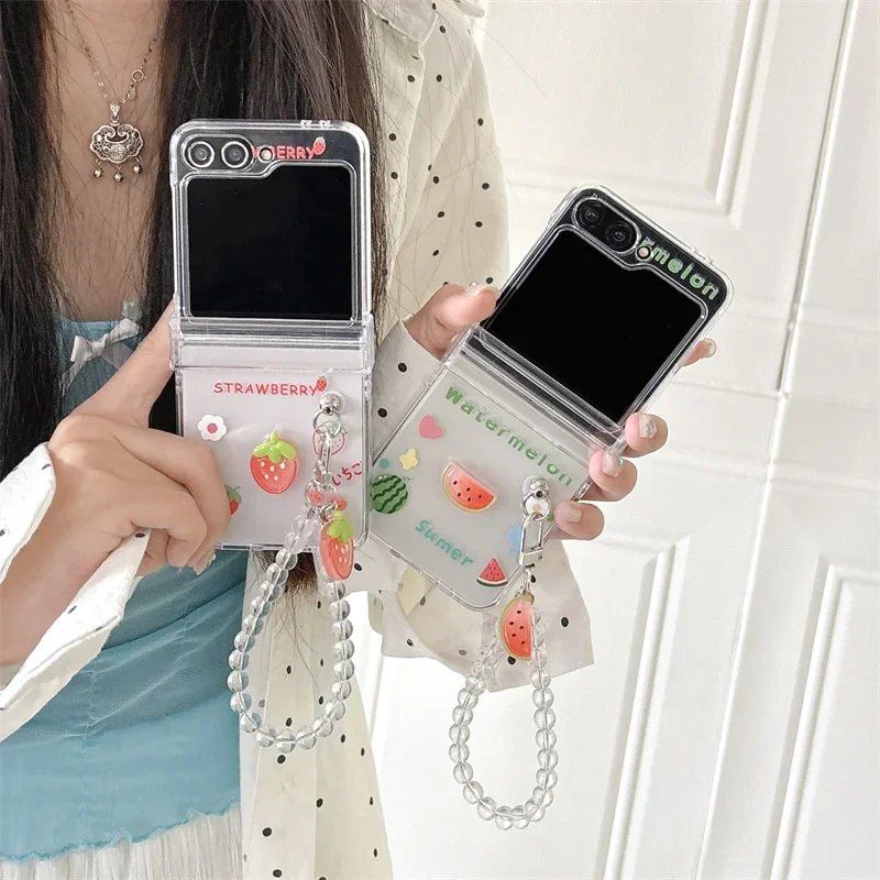 Kawaii 3D Strawberries Butterflies Phone Case For SamSung Z Flip 6 5 4 3 Flip5 Flip4 Flip6 5G Cover with Beads Chain Cute Cases
Kawaii 3D Strawberries Butterflies Phone Case For SamSung Z Flip 6 5 4 3 Flip5 Flip4 Flip6 5G Cover with Beads Chain Cute Cases