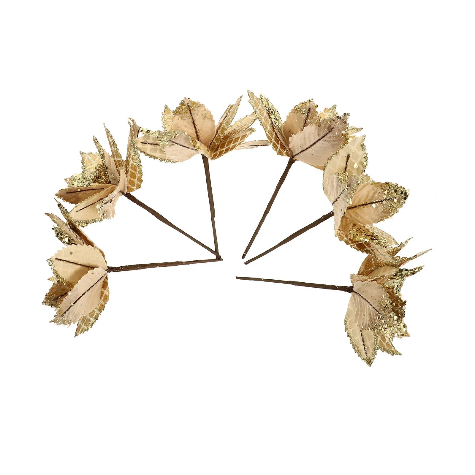 6 Pcs Artificial Flowers Decorative Christmas nament Xmas Party Golden Simulation Flower DIY Design Wedding Photography Holiday
6 Pcs Artificial Flowers Decorative Christmas nament Xmas Party Golden Simulation Flower DIY Design Wedding Photography Holiday