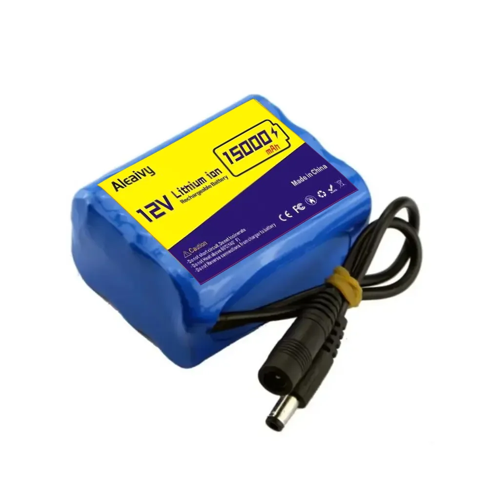 3S2P 12V 15000mAh Rechargeable 18650 Lithium Battery Pack for CCTV Camera Monitor LED Lamp Table Lamp Backup Power Supply
3S2P 12V 15000mAh Rechargeable 18650 Lithium Battery Pack for CCTV Camera Monitor LED Lamp Table Lamp Backup Power Supply