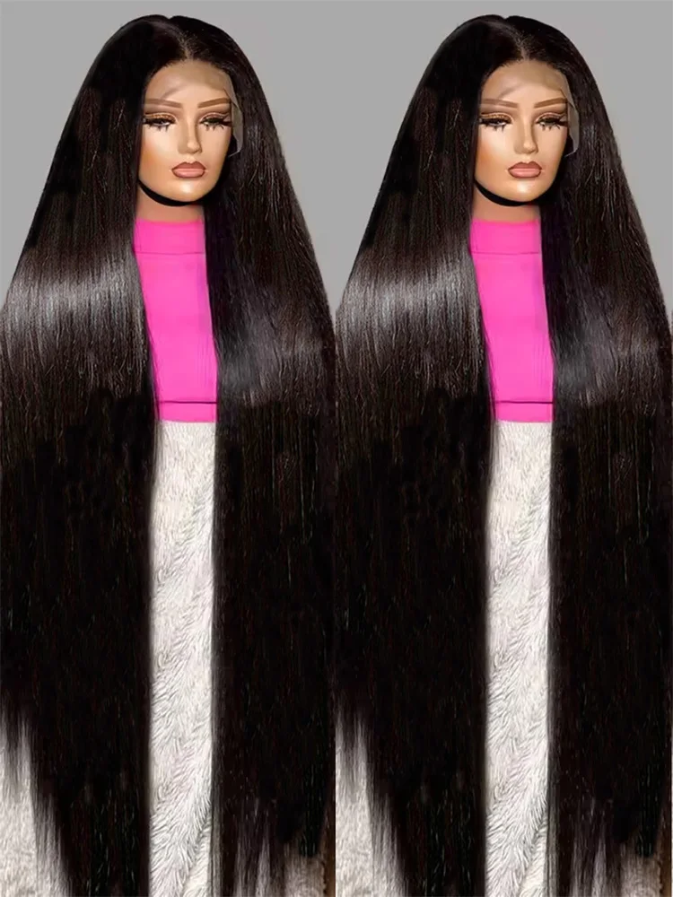 40 46 Inch Bone Straight Human Hair Wigs 13X4 13X6 Transparent Hd Lace Frontal Wig Pre Plucked Brazilian Front Wigs For Women
40 46 Inch Bone Straight Human Hair Wigs 13X4 13X6 Transparent Hd Lace Frontal Wig Pre Plucked Brazilian Front Wigs For Women