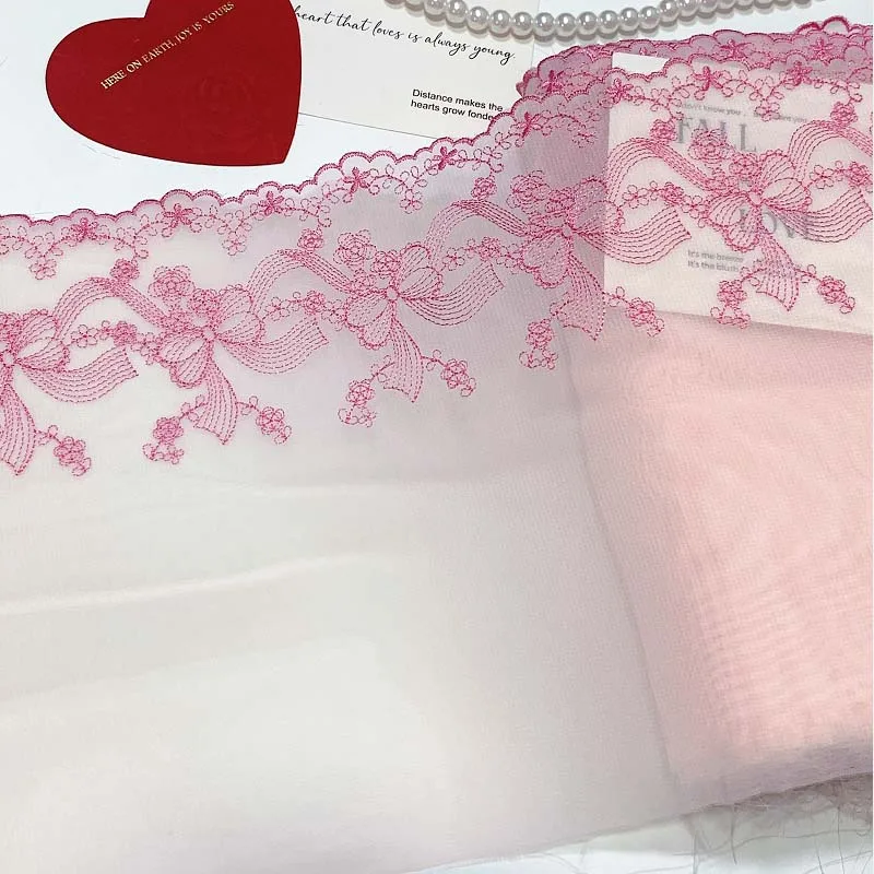 20Yards Embroidered Lace Fabrics Clothes DIY Sewing Accessories Net Pink Purple Lace for Bra Crafts Needle Work
20Yards Embroidered Lace Fabrics Clothes DIY Sewing Accessories Net Pink Purple Lace for Bra Crafts Needle Work