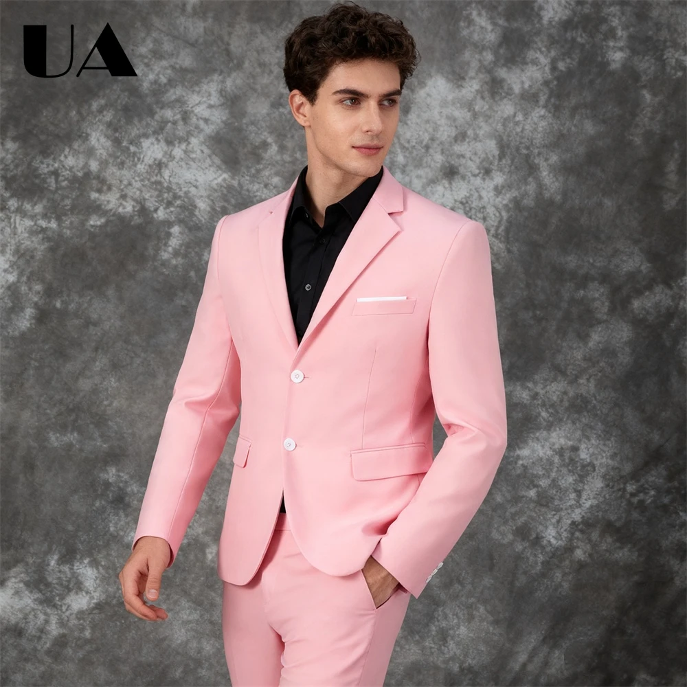 Two Pieces Groom Wedding Suit Best Man 2-Piece Suit Set (Jacket Pants) Singlr Breasted Groomsman Tuxedo Formal Business Outfit
Two Pieces Groom Wedding Suit Best Man 2-Piece Suit Set (Jacket Pants) Singlr Breasted Groomsman Tuxedo Formal Business Outfit