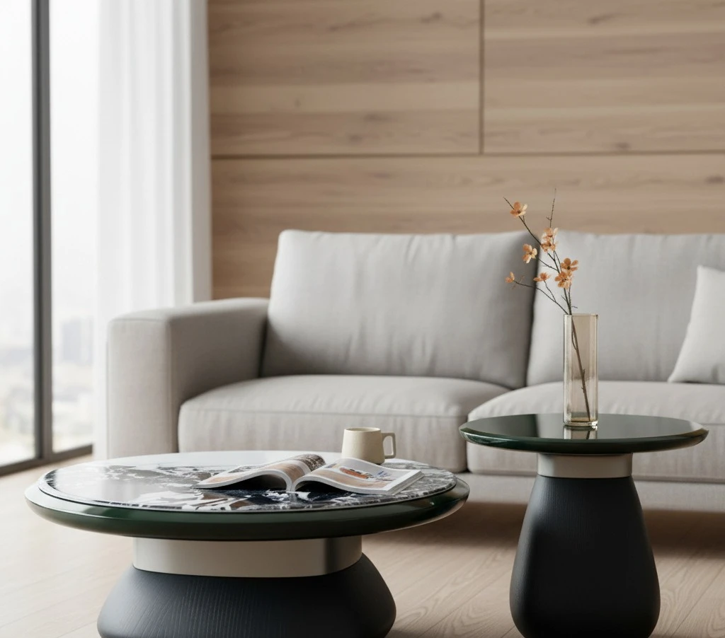 Modern light luxury simple minimalist style marble coffee table high-end living room coffee table combination
Modern light luxury simple minimalist style marble coffee table high-end living room coffee table combination