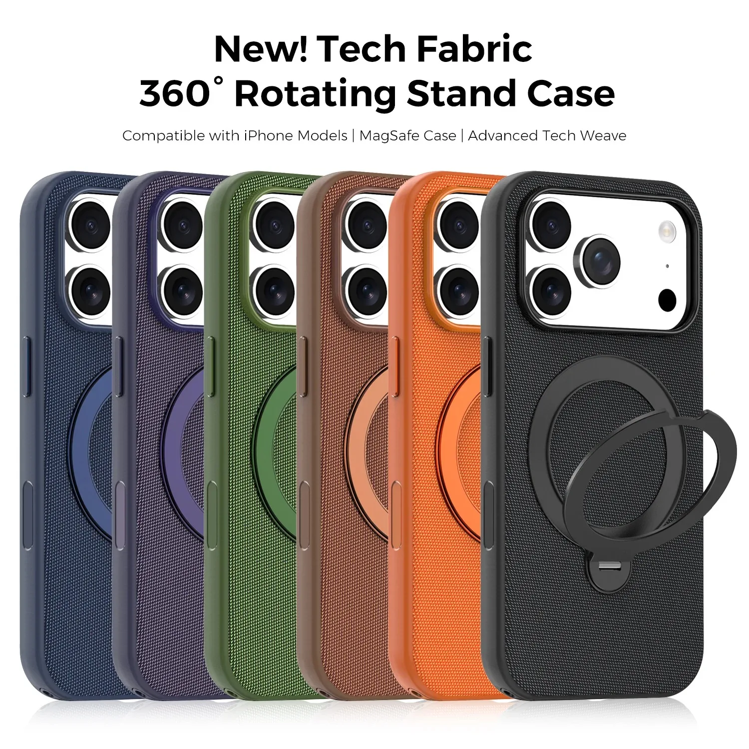 Original Technology Woven Magnetic Phone Case Suitable For IPhone 17 16 15 14 13 Pro Max 360° Rotation Ring Stand Cover
Original Technology Woven Magnetic Phone Case Suitable For IPhone 17 16 15 14 13 Pro Max 360° Rotation Ring Stand Cover