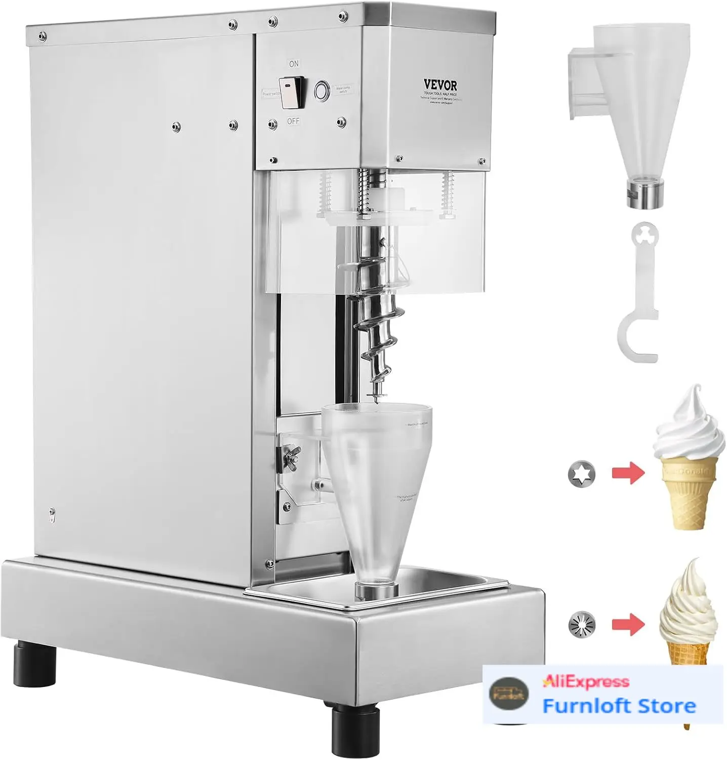 Frozen Yogurt Blending Machine 750W, Yogurt Milkshake Ice Cream Mixing Machine 1740RPM, 304 Stainless Steel Ice Cream Shaker
Frozen Yogurt Blending Machine 750W, Yogurt Milkshake Ice Cream Mixing Machine 1740RPM, 304 Stainless Steel Ice Cream Shaker