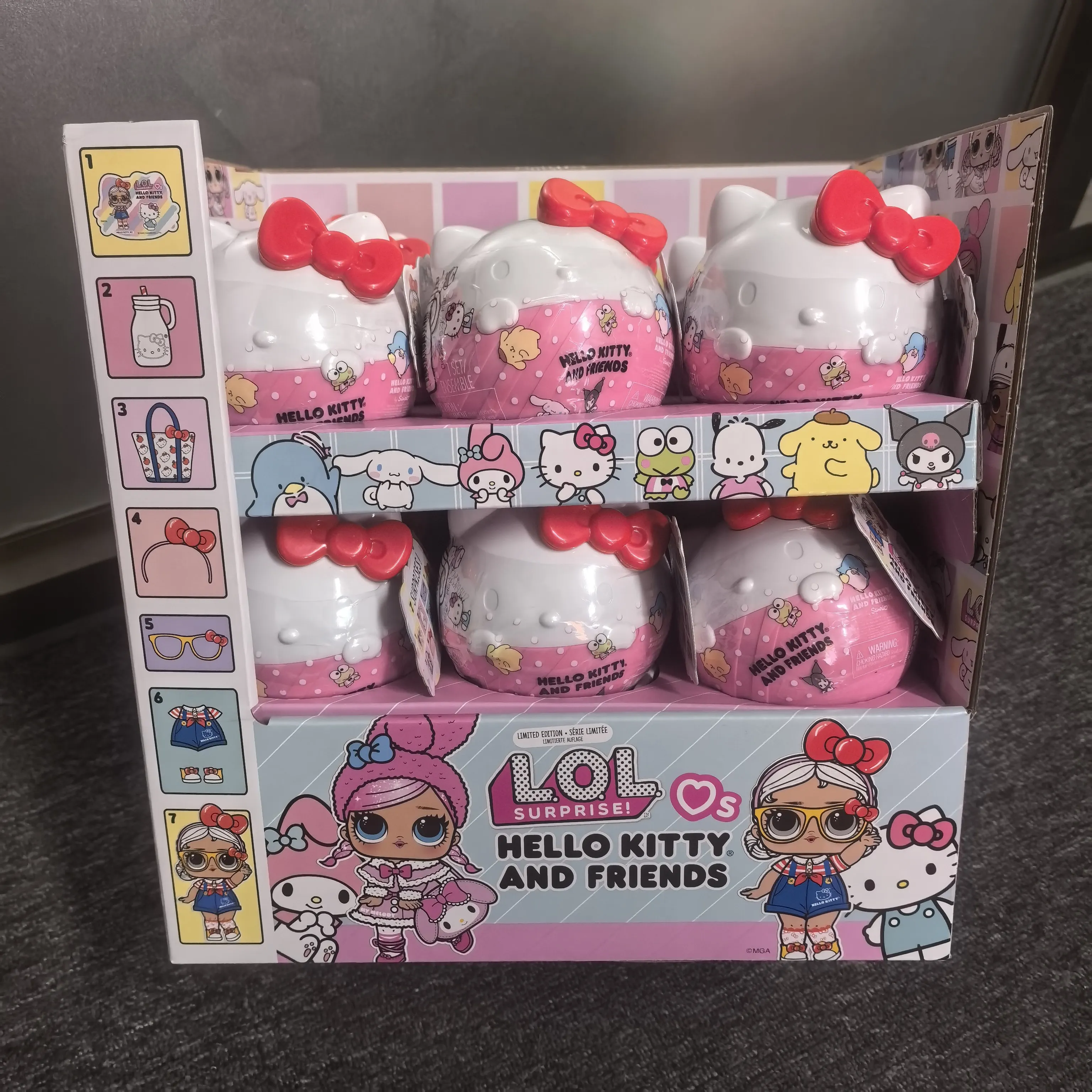 MGA L.O.L. Surprise! x Hello Kitty and Friends Themed Mystery Blind Box Gifts Toy Model Anime Figures Collect Ornaments
MGA L.O.L. Surprise! x Hello Kitty and Friends Themed Mystery Blind Box Gifts Toy Model Anime Figures Collect Ornaments