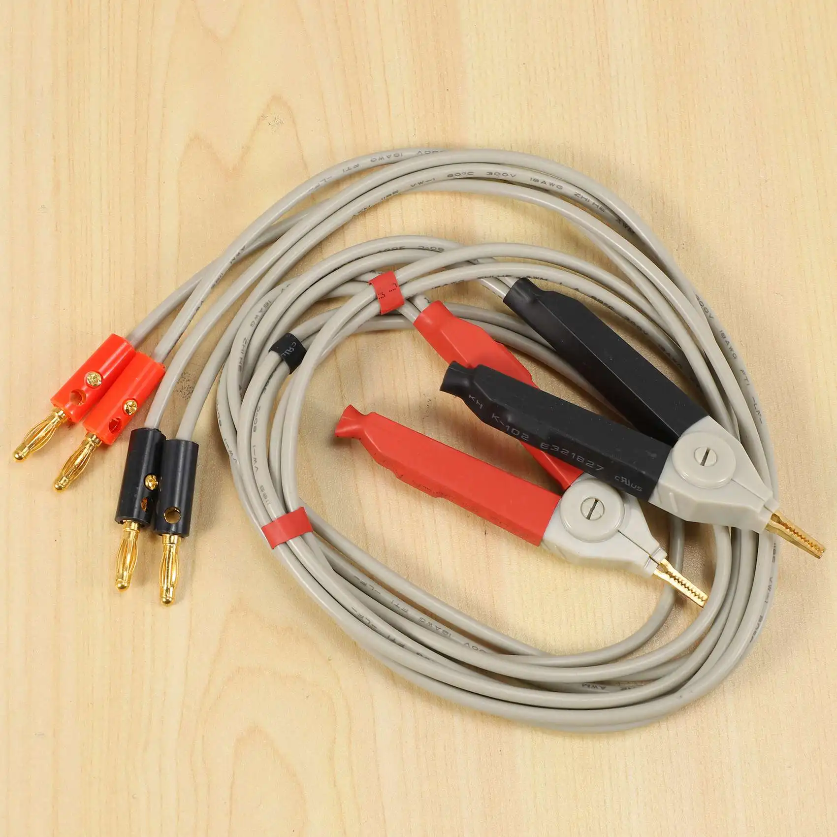ABKM 1 pair insulated banana plug clips cable Low Resistance LCR Clip Probe Leads Test Meter Terminal Kelvin New
ABKM 1 pair insulated banana plug clips cable Low Resistance LCR Clip Probe Leads Test Meter Terminal Kelvin New