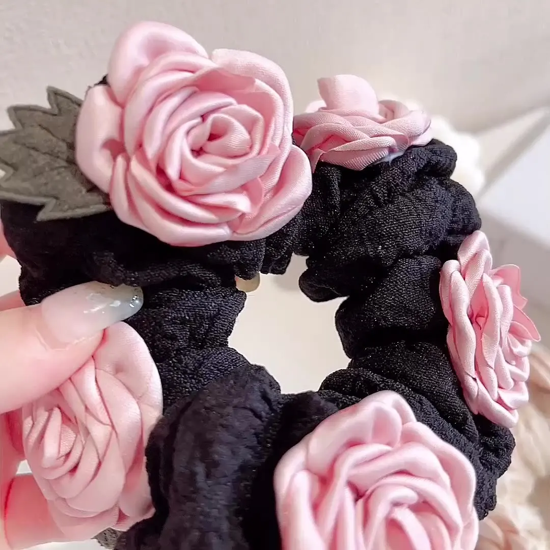 Fashion Girls Fabric art hair accessories Girls Woman hair band headband rubber band French elegant rose elastic hair bands 2022
Fashion Girls Fabric art hair accessories Girls Woman hair band headband rubber band French elegant rose elastic hair bands 2022