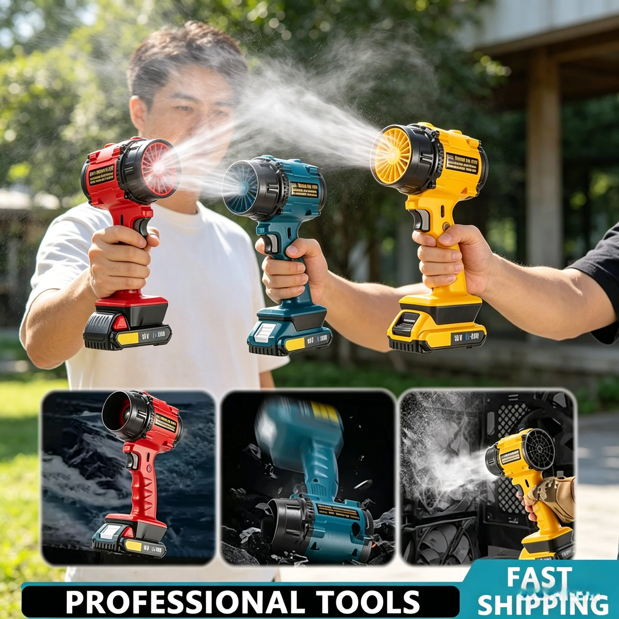 Strong Wind Electric Air Blower F018 Brushless Turbo Jet Fan Rechargeable Portable Dust Remover
Strong Wind Electric Air Blower F018 Brushless Turbo Jet Fan Rechargeable Portable Dust Remover