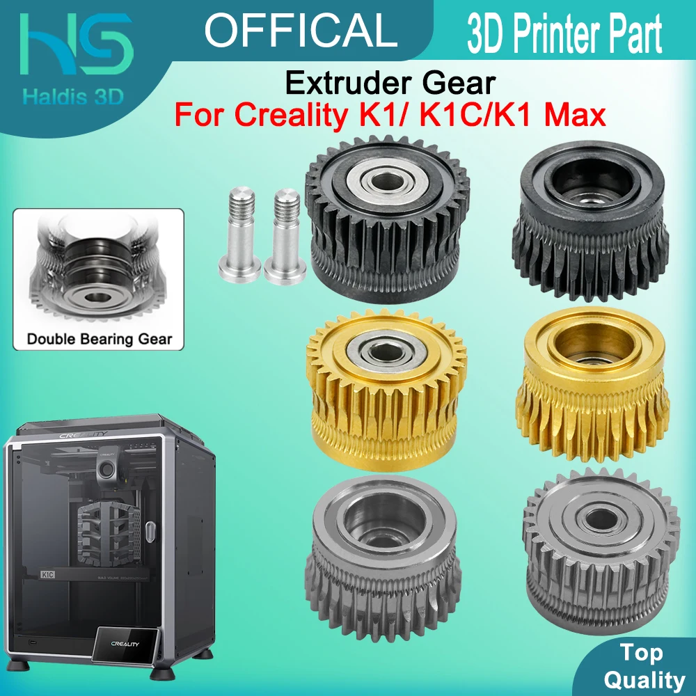 Модернизированный K1 Grar для Creality K1C K1 Max Экструдер Шестерня Цельнометаллическая нить Drive Grar DLC Покрытие Двумя подшипника Высокая твердость Изношение
Модернизированный K1 Grar для Creality K1C K1 Max Экструдер Шестерня Цельнометаллическая нить Drive Grar DLC Покрытие Двумя подшипника Высокая твердость Изношение