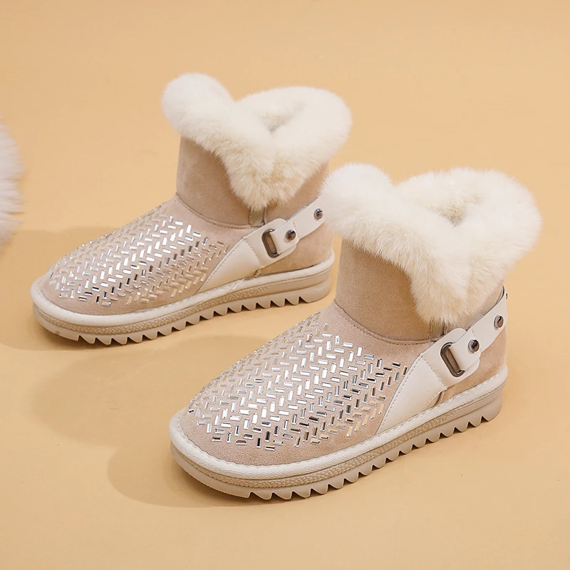New Women's Winter Ankle Boots Crystal Platform Snow Boot Ladies Plush Sneakers Flat Heels Casual Shoes Woman Footwear Fashion
New Women's Winter Ankle Boots Crystal Platform Snow Boot Ladies Plush Sneakers Flat Heels Casual Shoes Woman Footwear Fashion