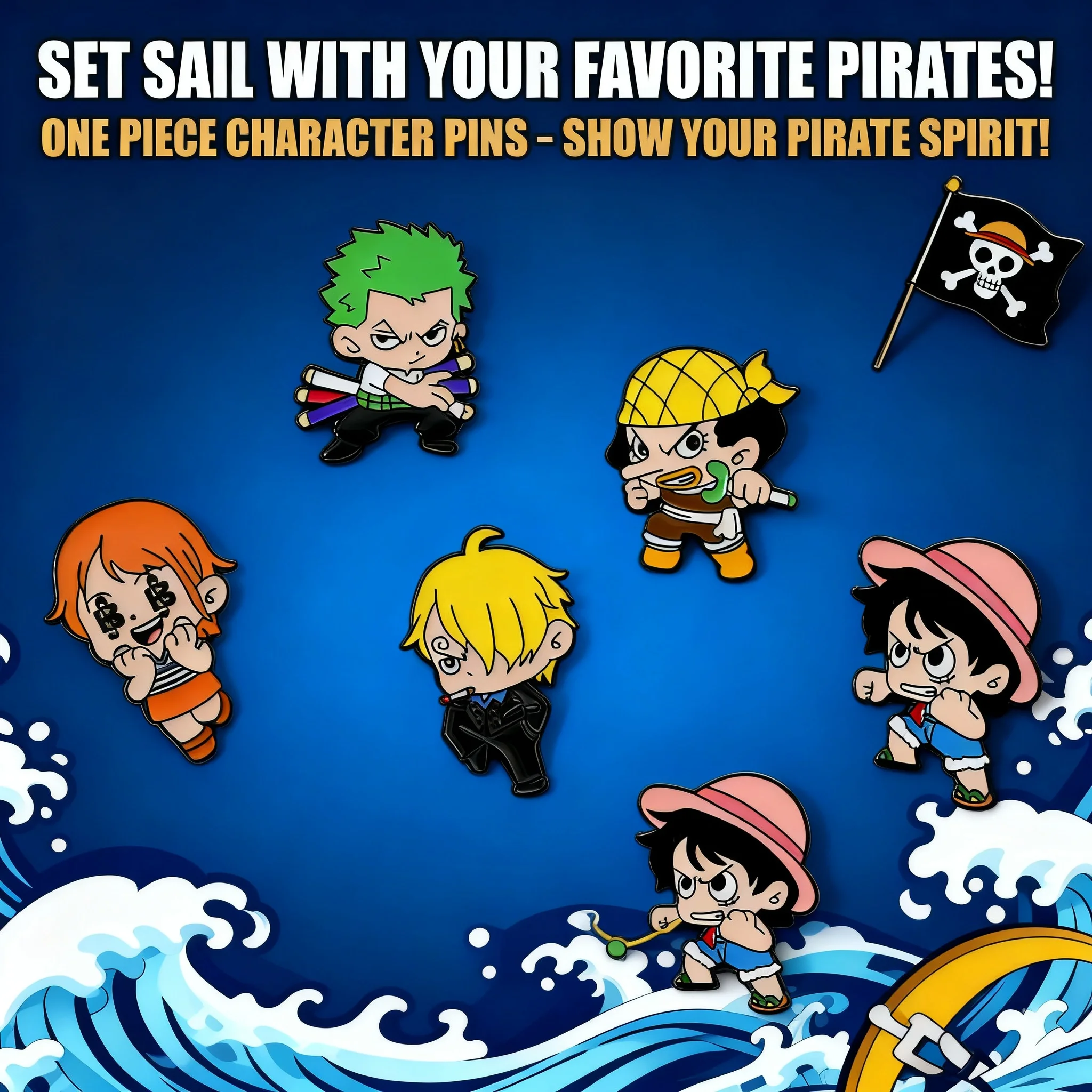 One Piece Anime Drop Oil Brooch Creative Metal Badge Pin Cute Alloy Decorative Keychain Gift
One Piece Anime Drop Oil Brooch Creative Metal Badge Pin Cute Alloy Decorative Keychain Gift