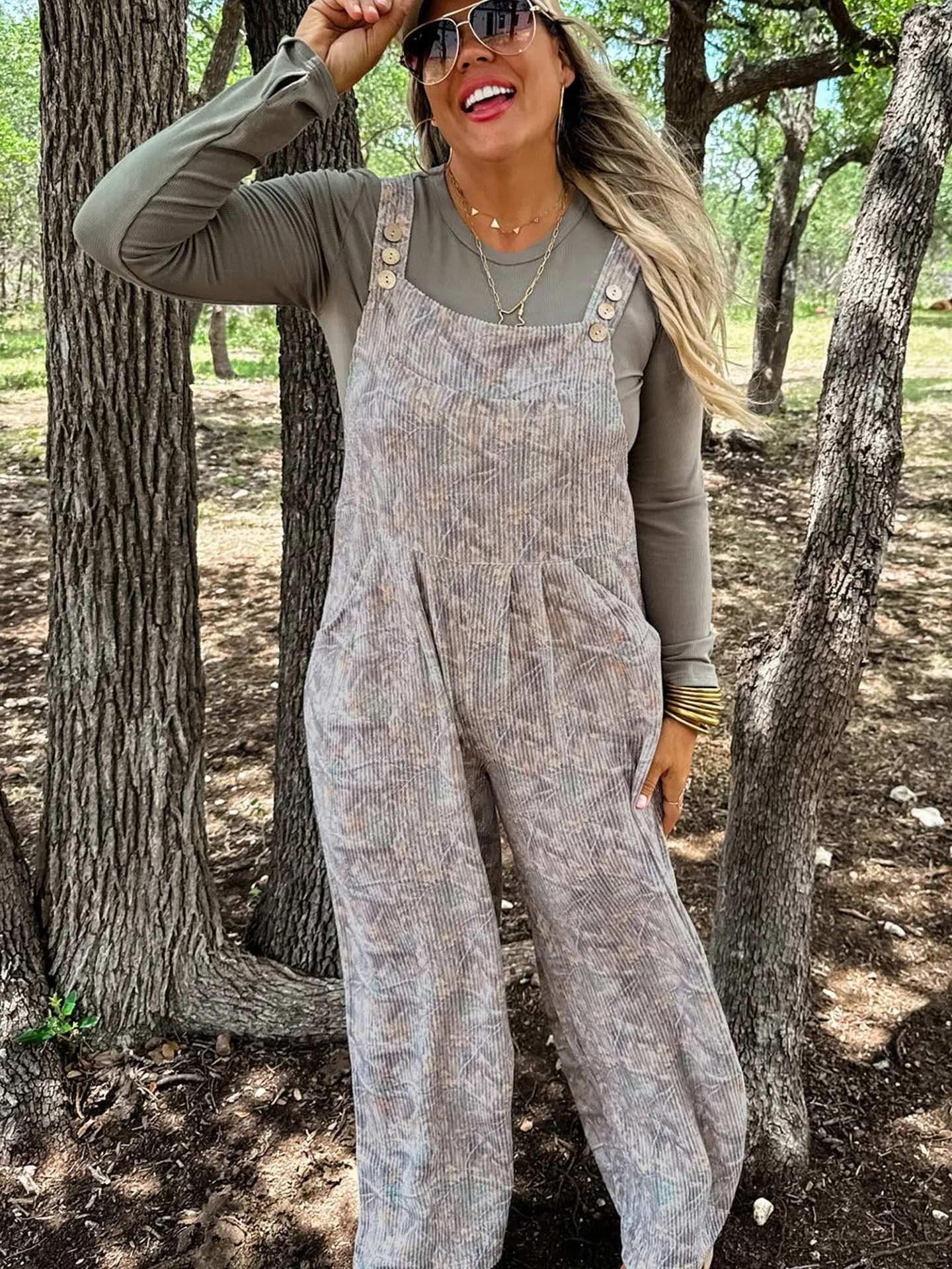 DearLover Camouflage Strap Romper Pants Women's Summer Casual Loose One-Piece Long Pants High Waist Straight Leg Polyester
DearLover Camouflage Strap Romper Pants Women's Summer Casual Loose One-Piece Long Pants High Waist Straight Leg Polyester
