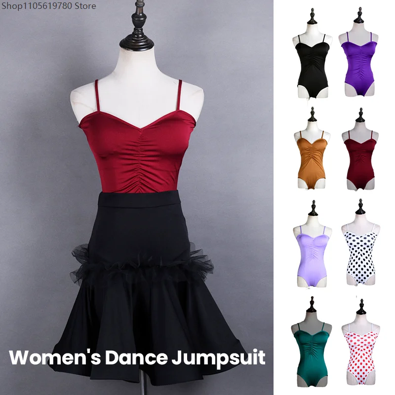 Women Latin Dance Bodysuit Tops Lady Camisole Ballet Gymnastics Leotard Undershirt Ballroom Samba Practice Dance Vest Inside
Women Latin Dance Bodysuit Tops Lady Camisole Ballet Gymnastics Leotard Undershirt Ballroom Samba Practice Dance Vest Inside