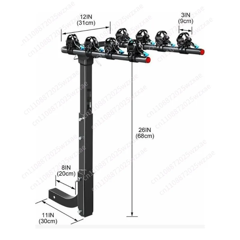 3-Bicycle Rack 2-Inch Receiver Trailer Hitch Bike Carrier for Cars Trucks SUVs Vans RVs Auto Accessories
3-Bicycle Rack 2-Inch Receiver Trailer Hitch Bike Carrier for Cars Trucks SUVs Vans RVs Auto Accessories