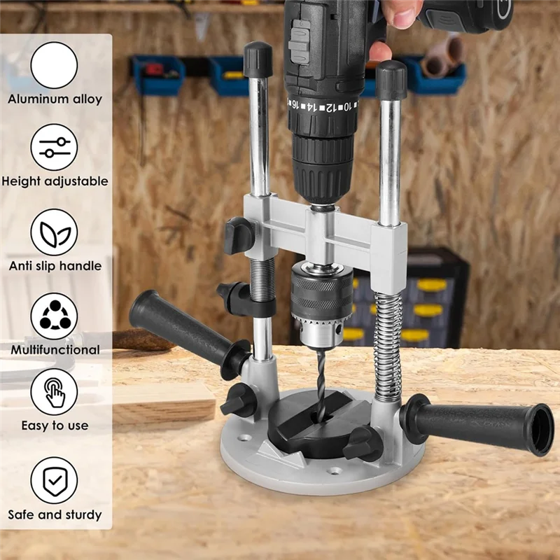 ABBP-Drill Guide Attachment For Precise Straight Holes, Universal Hand Drill Adapter With Bench Clamp Electric Repair
ABBP-Drill Guide Attachment For Precise Straight Holes, Universal Hand Drill Adapter With Bench Clamp Electric Repair