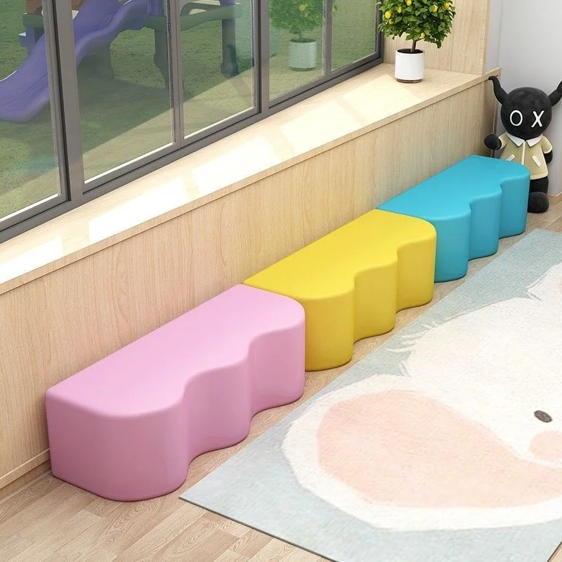 Kindergarten soft bag wave sofa special-shaped bench children's early education center card seat
Kindergarten soft bag wave sofa special-shaped bench children's early education center card seat
