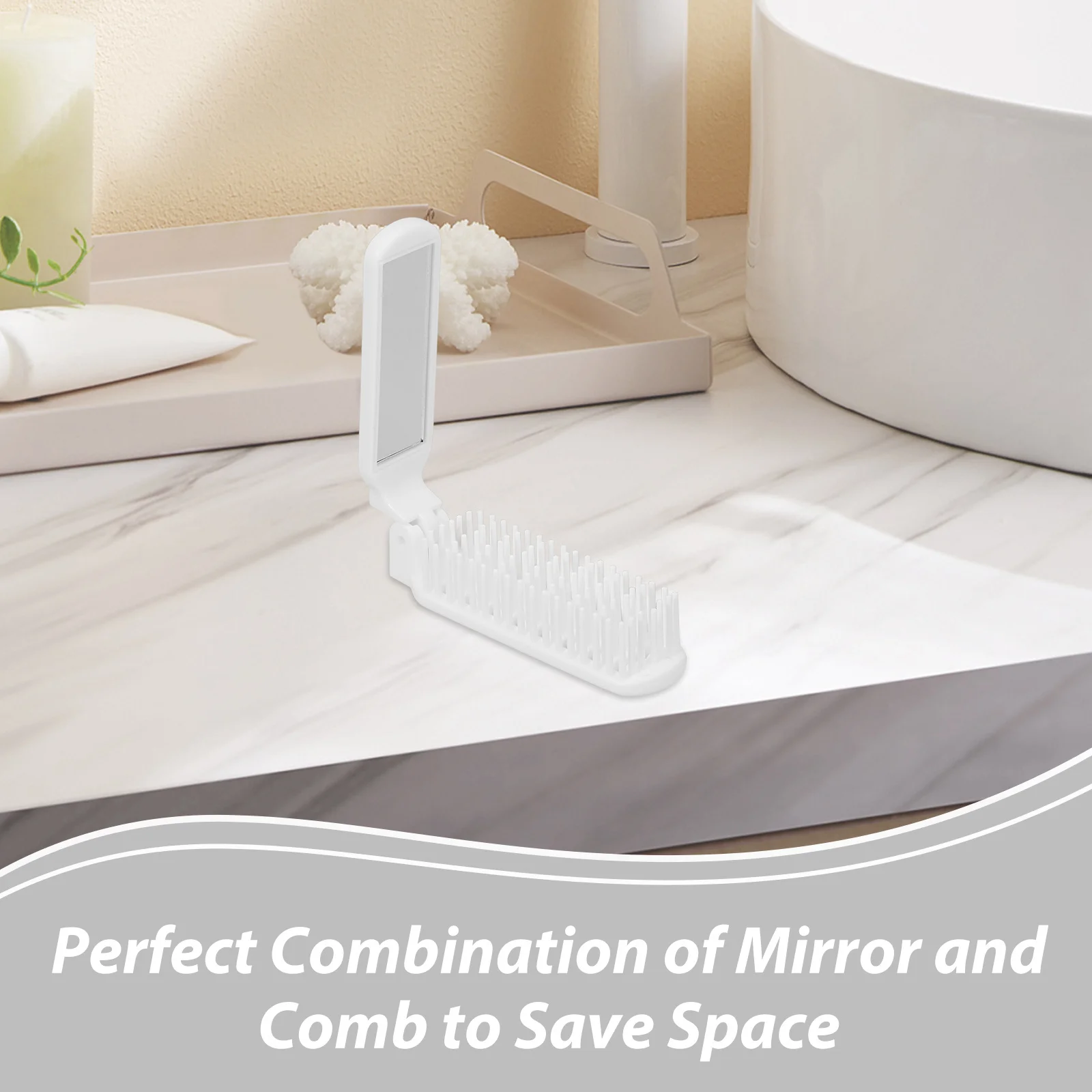 2Pcs Foldable Mirror Comb Dual Purpose Hair Brush Compact Travel Hairbrush for All Hair Types Stylish Tool
2Pcs Foldable Mirror Comb Dual Purpose Hair Brush Compact Travel Hairbrush for All Hair Types Stylish Tool