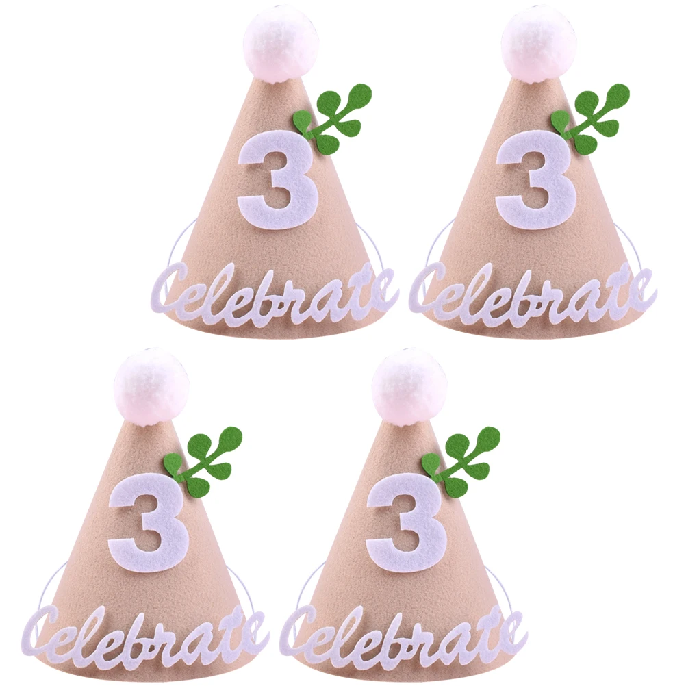 4 Pcs Birthday Hats for Kids Lightweight Non Woven Fabric Party Hat Props Girls Boys Removable Numbers Celebrations Festive
4 Pcs Birthday Hats for Kids Lightweight Non Woven Fabric Party Hat Props Girls Boys Removable Numbers Celebrations Festive