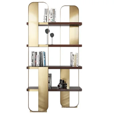 Modern Creative Bookshelf Floor Simple Living Room Display Stand Office Wrought Iron Partition Shelf Light Luxury
Modern Creative Bookshelf Floor Simple Living Room Display Stand Office Wrought Iron Partition Shelf Light Luxury