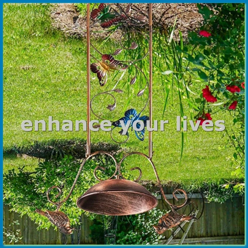 Outdoor Bird Bath Butterfly Garden Trellis Yard Decoration Metal Baths Bowl with Plant Climbing Frame-AT48
Outdoor Bird Bath Butterfly Garden Trellis Yard Decoration Metal Baths Bowl with Plant Climbing Frame-AT48