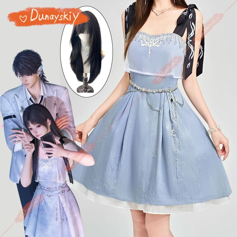 Caleb Couple Suit Game Love And Deepspace Cosplay Costume One-piece Suspender Sexy Fairy Slim Dress Halloween Women's Outfits
Caleb Couple Suit Game Love And Deepspace Cosplay Costume One-piece Suspender Sexy Fairy Slim Dress Halloween Women's Outfits