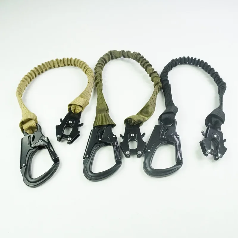 1PCS Elastic Rappelling Safety Rope Outdoor Tactical Equipment Quick-release Buckle Double-ended Design Hunting
1PCS Elastic Rappelling Safety Rope Outdoor Tactical Equipment Quick-release Buckle Double-ended Design Hunting