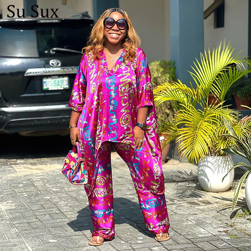 Africa Ethnic Style 2 Piece Set Women Outfits Plus Size Wide Leg Pant Sets Tracksuit Matching Vestidos Femme African Clothes
Africa Ethnic Style 2 Piece Set Women Outfits Plus Size Wide Leg Pant Sets Tracksuit Matching Vestidos Femme African Clothes