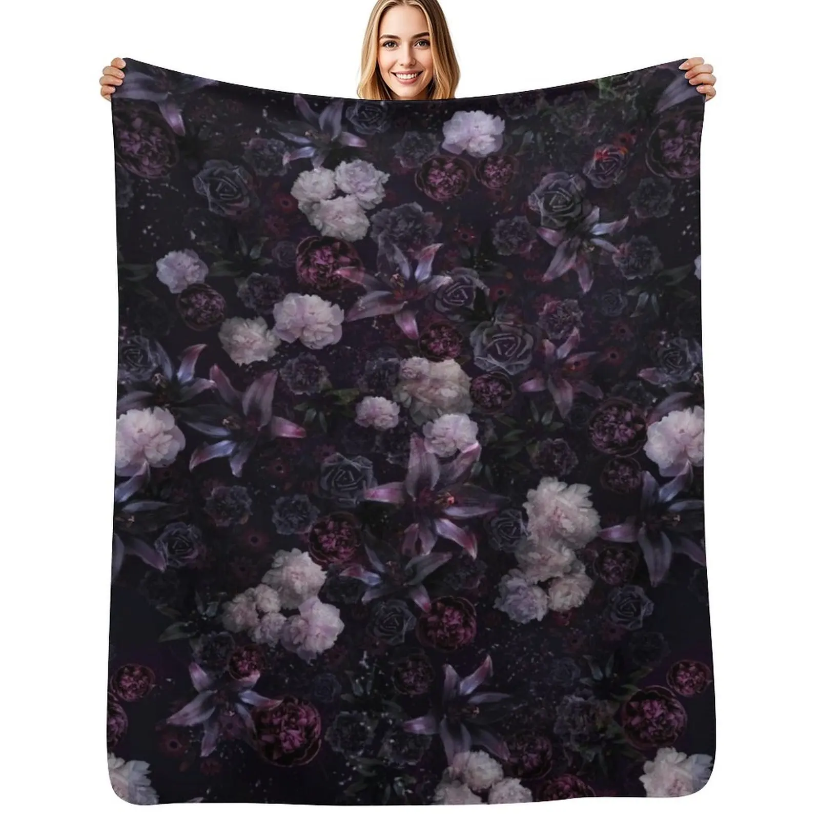 Midsummer Nights Dream #Dark Floral #Midnight #Black #Rose #Night Throw Blanket Luxurious Soft Fuzzy Blanket for Sofa Bed
Midsummer Nights Dream #Dark Floral #Midnight #Black #Rose #Night Throw Blanket Luxurious Soft Fuzzy Blanket for Sofa Bed