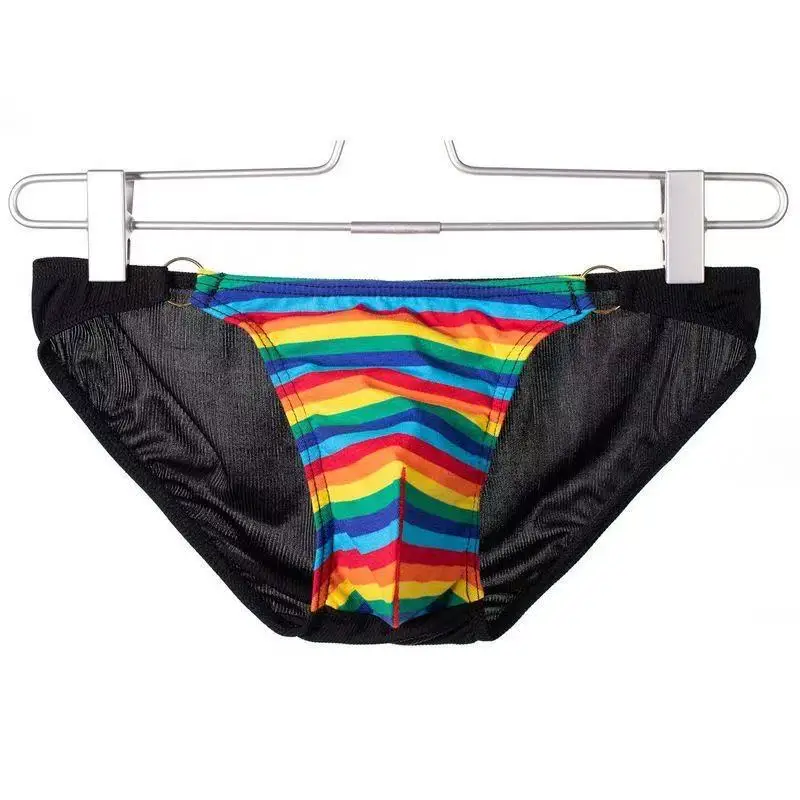 Striped Bulge Milk Silk Briefs for Men Erotic Low-Rise Metal Ring Design Pouch Underwear Youth Fashion Comfort High Fork Panties
Striped Bulge Milk Silk Briefs for Men Erotic Low-Rise Metal Ring Design Pouch Underwear Youth Fashion Comfort High Fork Panties